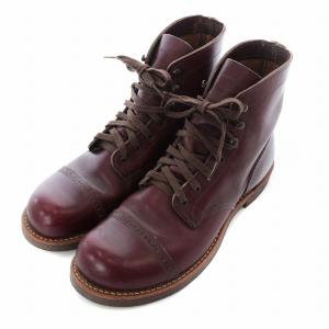 RED WING 17年製 マンソンブーツ ワーク 8.5 バーガンディ