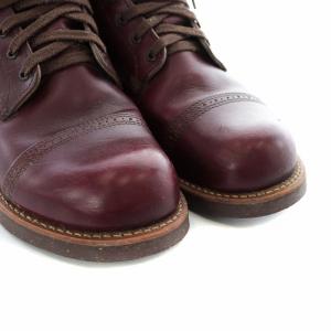 RED WING 17年製 マンソンブーツ ワーク 8.5 バーガンディ