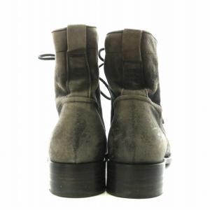 BUTTERO ショートブーツ レースアップ スエード 40 26.0cm グレー
