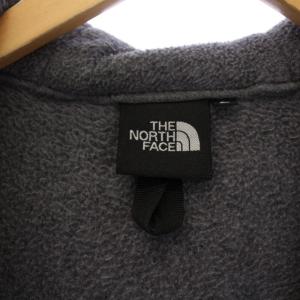 THE NORTH FACE Denali Hoodie フリースジャケット ジップアップ フード ロゴ L 黒 ブラック グレー NA72052