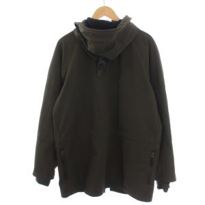 ALPHA INDUSTRIES インダストリーズ INDUSTRIES ミリタリージャケット ジップアップ フード ロゴ S カーキ