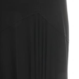 Ermanno Scervino フレアスカート ひざ丈 絹 シルク 40 M 黒 ブラック /NW1 GY30