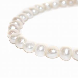 agete ネックレス SV パール 白 ホワイト シルバー