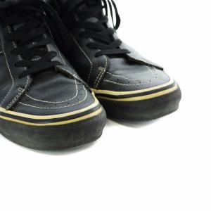 NEIGHBORHOOD MAD FOOT マッドフット ハイカットスニーカー シューズ スカル ドクロ レザー 8 26.0cm 黒 ブラック