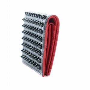 Christian Louboutin 1165160 24AW PAROS 二つ折り財布 スパイクスタッズ カーフスキン ブラック レッド