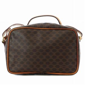 CELINE ヴィンテージ マカダム柄 ショルダーバッグ ブラウン