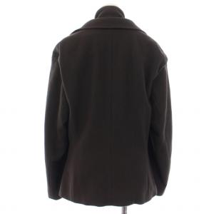 Chalayan テーラードジャケット アウター スタンドカラー ショート丈 ウール シルク カシミヤ混 40 M 茶 ブラウン