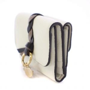 Chloe 22SS ALPHABETスモールトリフォールドウォレット ホワイト