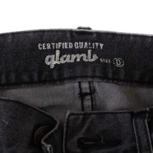 glamb Zack skinny denim pants デニムパンツ ジーンズ ジップフライ USED加工 ペイント加工 0 XS