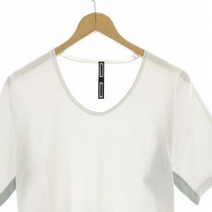 RIPVANWINKLE アール rLA PROVOCAZIONE ETERNA ロングTシャツ カットソー ロンT 半袖 サイドメッシュ Uネック