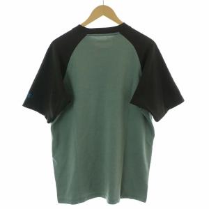 F.C.Real Bristol Tシャツ カットソー ドルマンスリーブ ロゴプリント 半袖 M 緑 グリーン 黒 ブラック