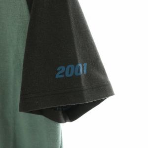 F.C.Real Bristol Tシャツ カットソー ドルマンスリーブ ロゴプリント 半袖 M 緑 グリーン 黒 ブラック