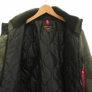 ALPHA INDUSTRIES INDUSTRIES Hooded RIB Jacket MA-1 フライトジャケット