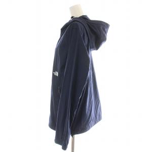 THE NORTH FACE コンパクトジャケット COMPACT JACKET マウンテンパーカー ジップアップ フード ロゴ刺繍 L 紺 ネイビー NPW71530