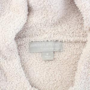 BAREFOOT DREAMS Ron Herman ジップアップパーカー ジャケット 長袖 ボア ストレッチ ロゴ M ベージュ