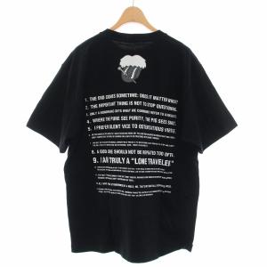 NUMBER (N)INE GOD SELECTION XXX Tシャツ カットソー 半袖 クルーネック プリント M 黒 ブラック