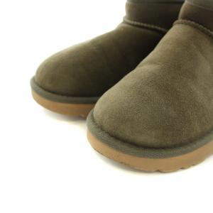 UGG australia クラシック ウルトラ ミニ Classic Ultra Mini ショートブーツ ムートンブーツ USA6 23.0cm オリーブ