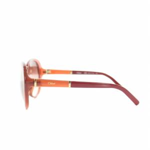Chloe サングラス 眼鏡 UVカット アジアンフィット ウェリントン プラスチックフレーム 5915 135 ケース付き 茶 ブラウン