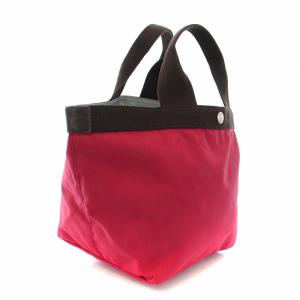 Hervé Chapelier コーデュラ舟型トートM ハンドバッグ トートバッグ 赤 レッド 707C