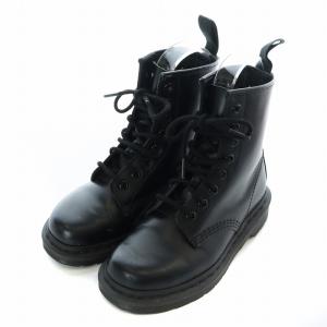 Dr.Martens 1460 MONO 8ホールブーツ ワークブーツ ショート ラウンドトゥ プラットフォーム スムースレザー UK3 22.0cm