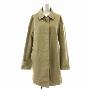ステンカラーコート スプリング ロング シングル M ベージュ