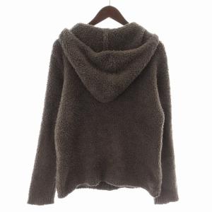 BAREFOOT DREAMS ロンハーマン パーカー ジャケット ジップアップ ボア フリース 長袖 M 茶 ブラウン