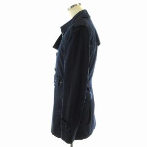 BURBERRY BLACK LABEL トレンチコート スプリング ダブル ミドル ベルト 裏地ノバチェック ライナー付き 中綿 M 紺 ネイビー