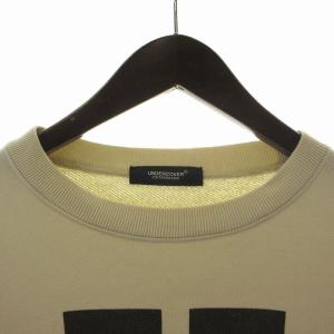 UNDERCOVER JUN TAKAHASHI SWEAT UD スウェット トレーナー 長袖 クルーネック プリント 3 L アイボリー 黒