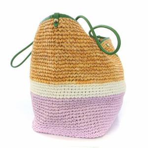 kate spade new york Straw Large Tote かごバッグ トートバッグ ショルダーバッグ ポーチ付き A4 ベージュ ピンク