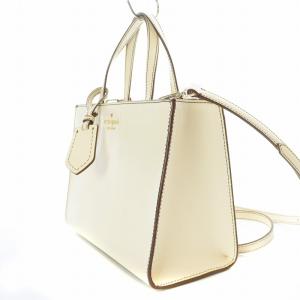 kate spade new york THOMPSON STREET SAM ショルダーバッグ ハンドバッグ 2WAY レザー 牛革 チャーム 白 ホワイト PXRU8748
