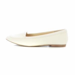 MHL. idea アイデア スリッポン ローファー モックシューズ  ラウンドトゥ レザー 24.0cm アイボリー