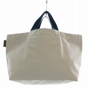 Hervé Chapelier 24SS コーデュラトラベルバッグL 舟型 トートバッグ ベージュ ブルー 1837C