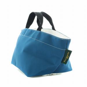 Hervé Chapelier 24SS 舟形トートバッグS ミニ ハンドバッグ ナイロン 青 ブルー 901N