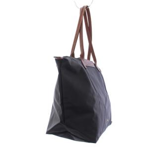 Longchamp プリアージュ トートバッグ ハンドバッグ ナイロン レザー 黒 ブラック