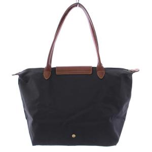 Longchamp プリアージュ トートバッグ ハンドバッグ ナイロン レザー 黒 ブラック