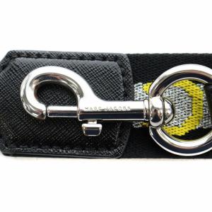 MARC JACOBS ザ ロゴ シン ウェビング ストラップ THE LOGO THIN WEBBING STRAP ショルダーストラップ シルバー色