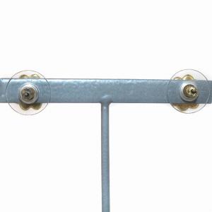 kate spade new york ピアス 両耳用 クローバーモチーフ 黒 ブラック ゴールド色