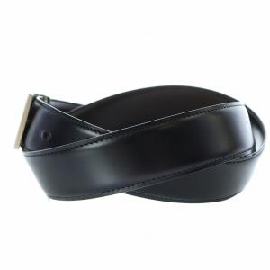 Cartier ベルト ロゴバックル レザー 黒 ブラック