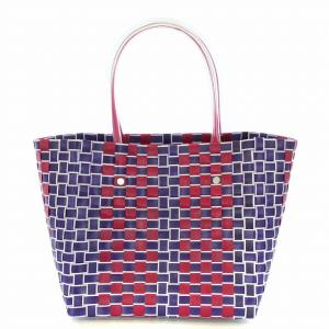 MARNI フラワーカフェ FLOWER CAFE ピクニックバッグ トートバッグ ハンドバッグ かごバッグ 赤 レッド 紫 パープル