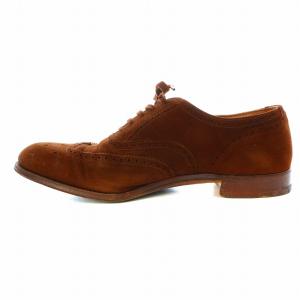 Tricker's エーボンハウス Avon house レースアップシューズ ウィングチップ スエード 7E 25.5cm 茶 ブラウン