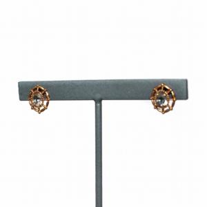 agete ピアス ストーン K10 ピンクゴールド