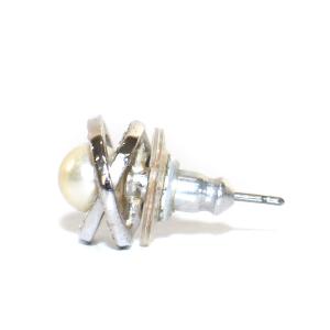 SWAROVSKI ピアス 両耳用 パール クリスタル シルバー色 白 ホワイト