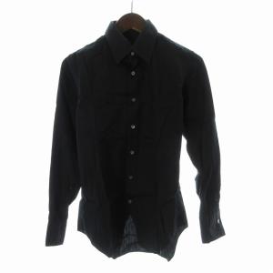 カジュアルシャツ 長袖 36 S 黒 ブラック /RO