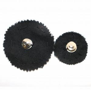 ANN DEMEULEMEESTER ブローチ 2点セット 花 フラワー コットン 黒 ブラック