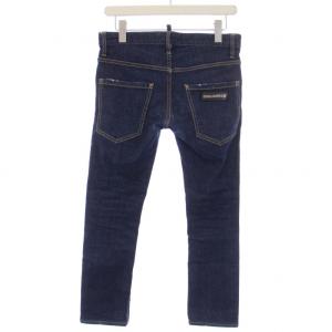 DSQUARED2 16AW CLEMENT JEAN スキニー デニムパンツ ジーンズ ボタンフライ 42 XS インディゴ S74LB0035