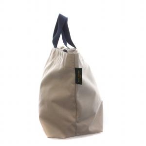 Hervé Chapelier コーデュラナイロン 舟型 トラベルバッグ L グレージュ ネイビー 1837C