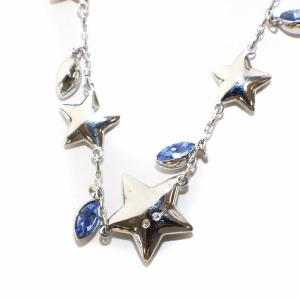 SWAROVSKI ネックレス 星モチーフ スター ストーン 装飾 シルバー色