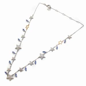 SWAROVSKI ネックレス 星モチーフ スター ストーン 装飾 シルバー色