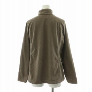 mont-bell タグ付き シャミースジャケット Women's ハイネック ロゴ刺繍 長袖 M 茶 ブラウン 1114433