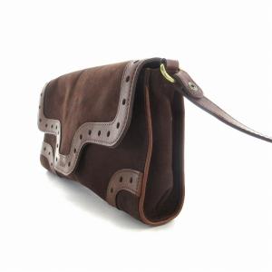 Chloe ショルダーバッグ 斜めがけ フラップ 茶 ブラウン